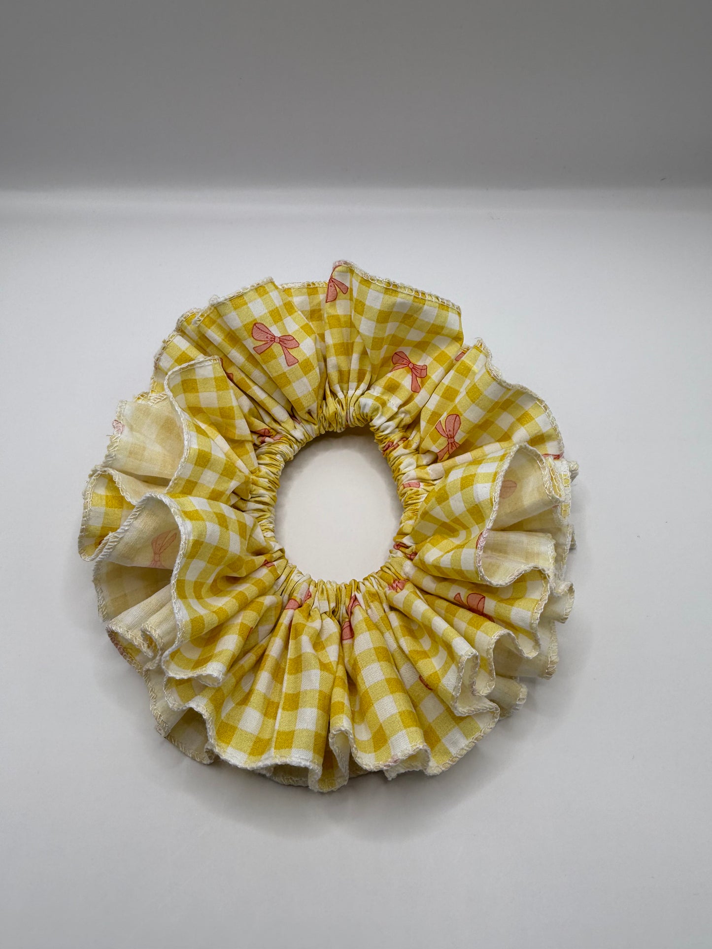 Yellow Gingham Ruffles