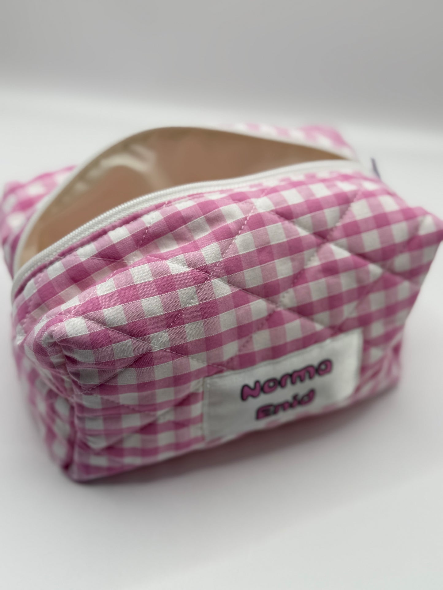 Gingham Makeup Bags