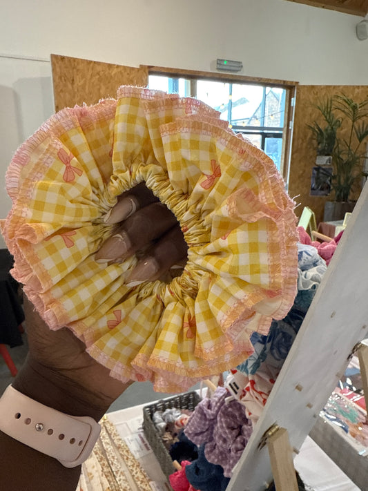 Yellow Gingham Ruffles